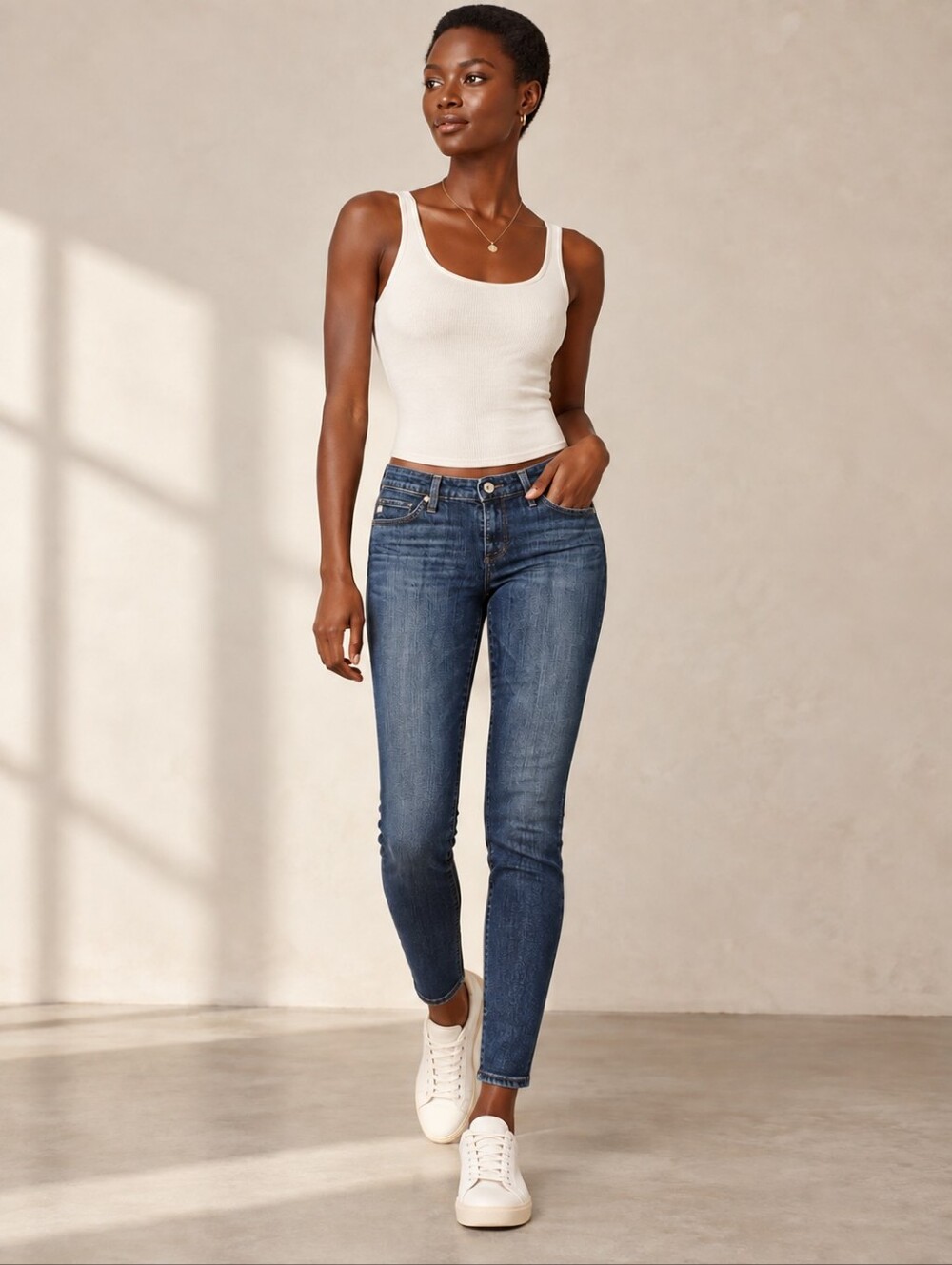 ❤️ AG ADRIANO GOLDSCHMIED CONTOUR 360 PRIMA MID RISE CIGARETTE SKINNY JEANS, 0
